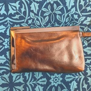 Calvin Klein metallic clutch bag